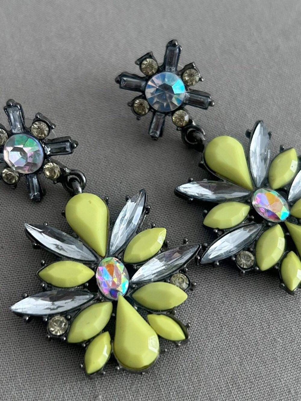 Colorful Rhinestone Statement Earring Bundle - Picture 3 of 7